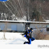 Swooping on snow