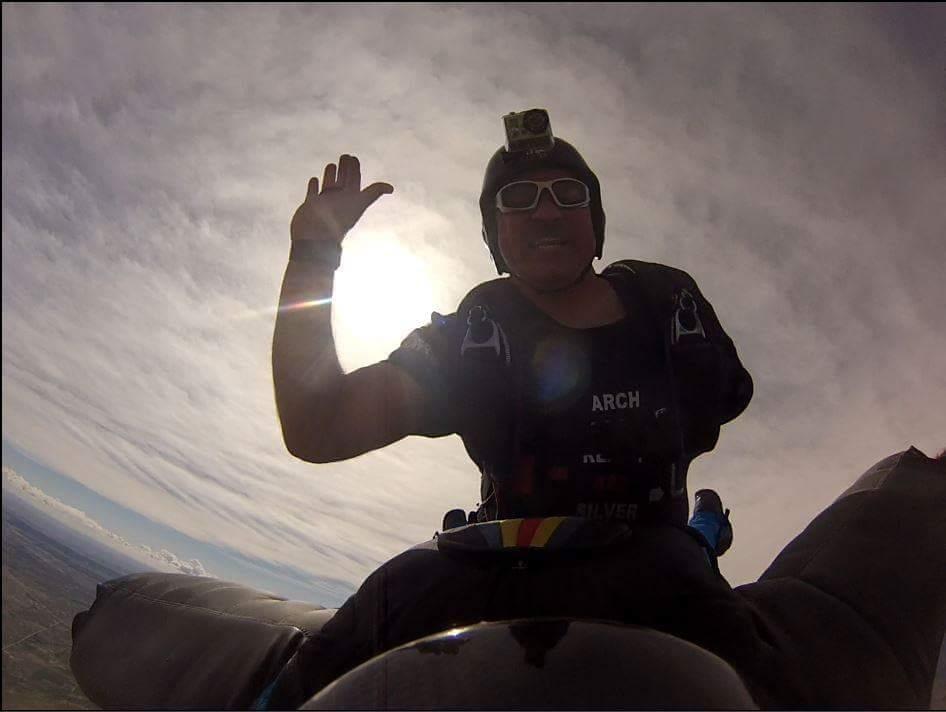 Look no hand wing suit! 1ArmSkydiver