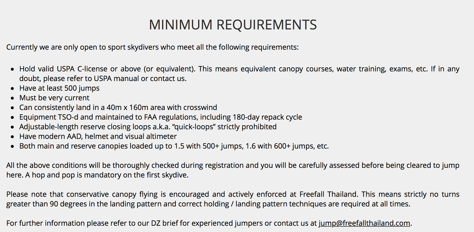 Fun Jumper Requirement Aug 2018
