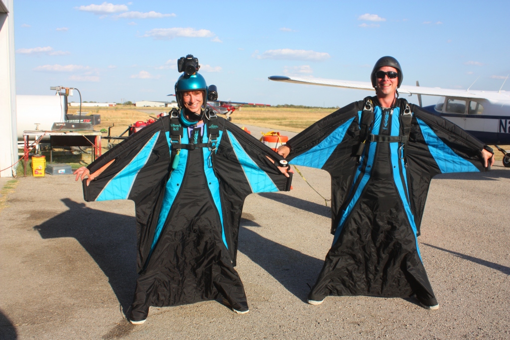 First Wing Suit Jump
