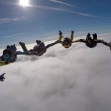 Having fun with friends during Xmas Boogie 2017 at Skydive Spain
