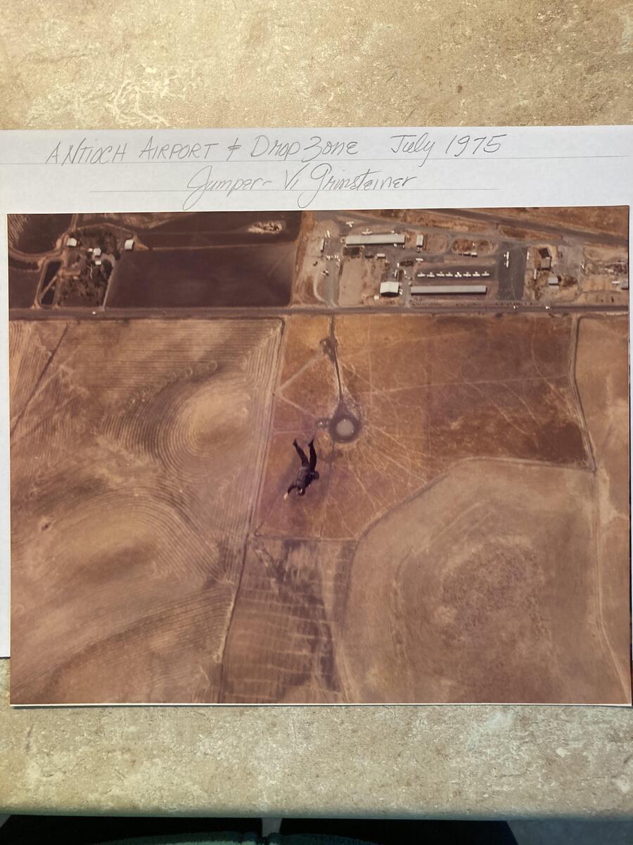Vi Grinsteiner over Antioch Airport - July 1975